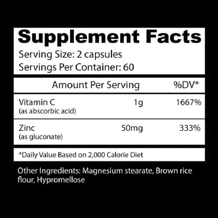Vitamin C ingredientes