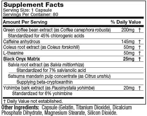 Hydroxycut SX-7 Black Onix ingredientes