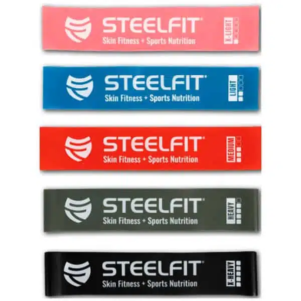 SteelFit Set de 5 Bandas Elasticas Accesorios