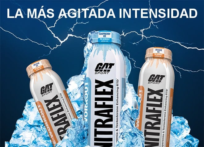The Most Seething Intensity. GAT Sport Nitraflex bottle image